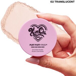 KimChi Chic Beauty NIB MINI ME PUFF PUFF PASS SETTING POWDER TRANSLUCENT